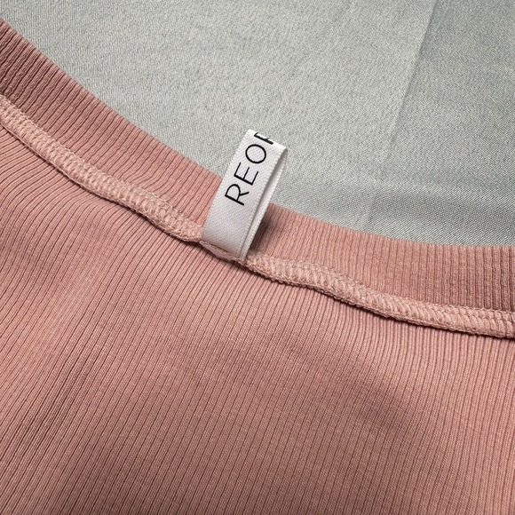 Reoria Dusty Rose Body Suit Small Leg O Mutton Sleeve Victorian Chic Ribbed Fem - Picture 8 of 10